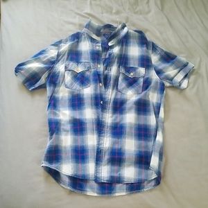 H&M plaid button down shirt